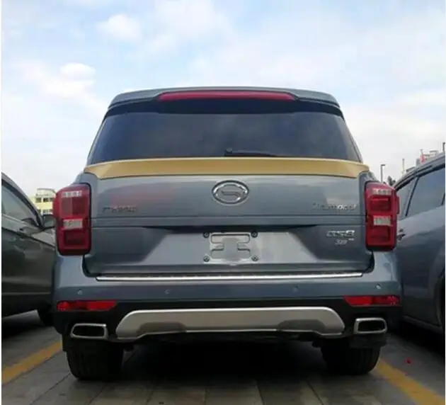 unpainted primer ABS Paint SPOILERS CAR REAR WING TRUNK LIP SPOILER FOR Trumpchi GS8 - Color: unpainted primer