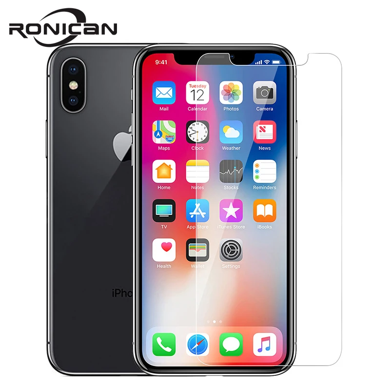 Закаленное стекло 9H для iPhone 7 Plus Защита экрана 8 стеклянная пленка X XS XR MAX 6 6s 5