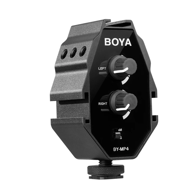 BOYA BY-MP4 2-х канальный аудио адаптер с подойдет как для повседневной носки, так и переключатель стереосистемы для iPhone 8 цифровой зеркальной камеры Canon Nikon DSLR Камера sony Panasonic видеокамеры