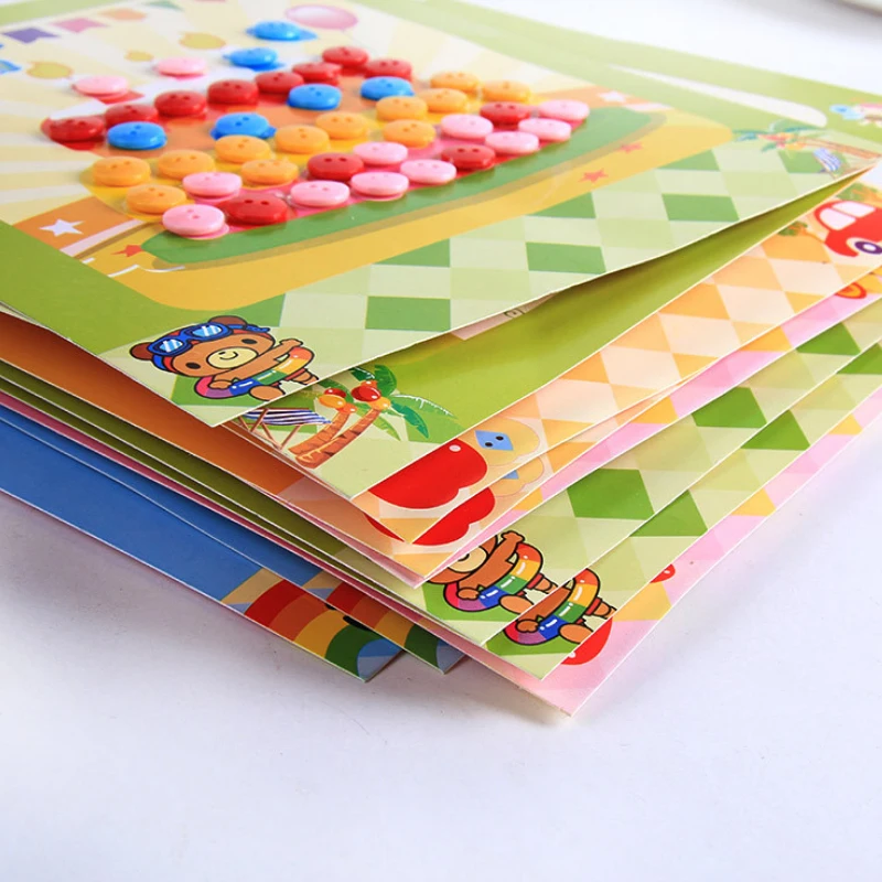 SZ паровые DIY наклейки на кнопки игрушки смешная игра ручная работа школьный