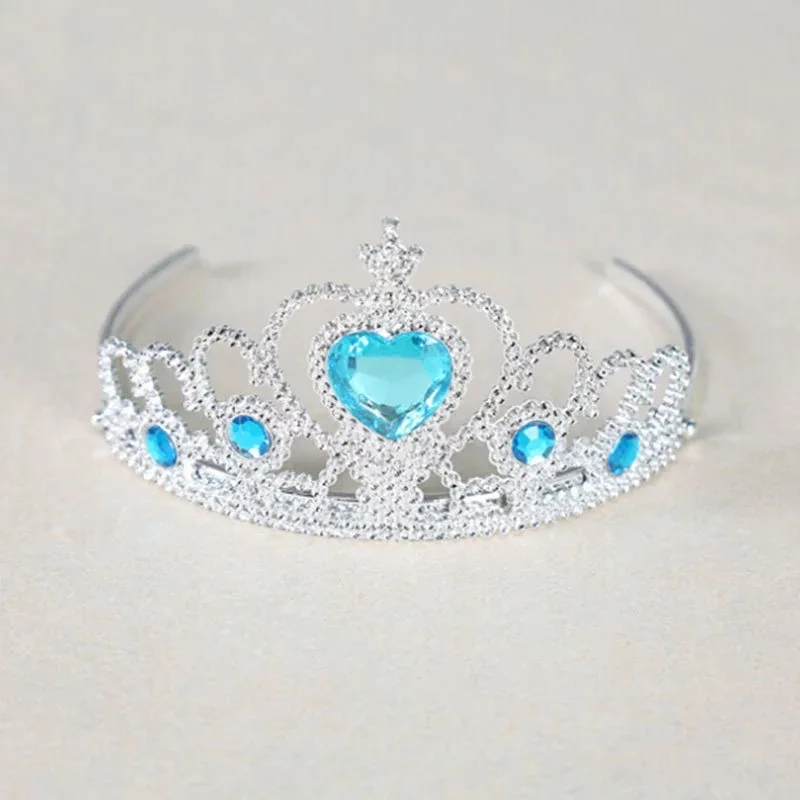 Crown ZJHT/ г. Маскарадное платье для маленьких девочек, детская одежда костюм принцессы праздничные платья с блестками для детей от 10 до 12 лет, LM002 - Цвет: Crown