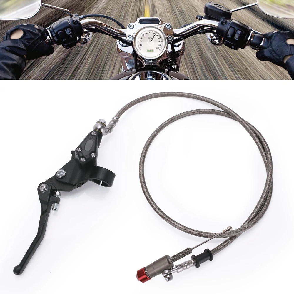 Black 1200 мм мотоциклетная гидравлическая муфта Серебряный рычаг Главный цилиндр для 125-250cc вертикальный двигатель грязи велосипед Мотокросс - Цвет: Black