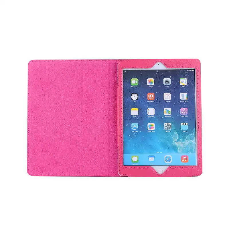 Из искусственной кожи Smart Роскошный тонкий чехол для i Pad mini Ipad Air 1/2/3/4 Pro 9,7 10,5 мкм - Цвет: Розово-красный