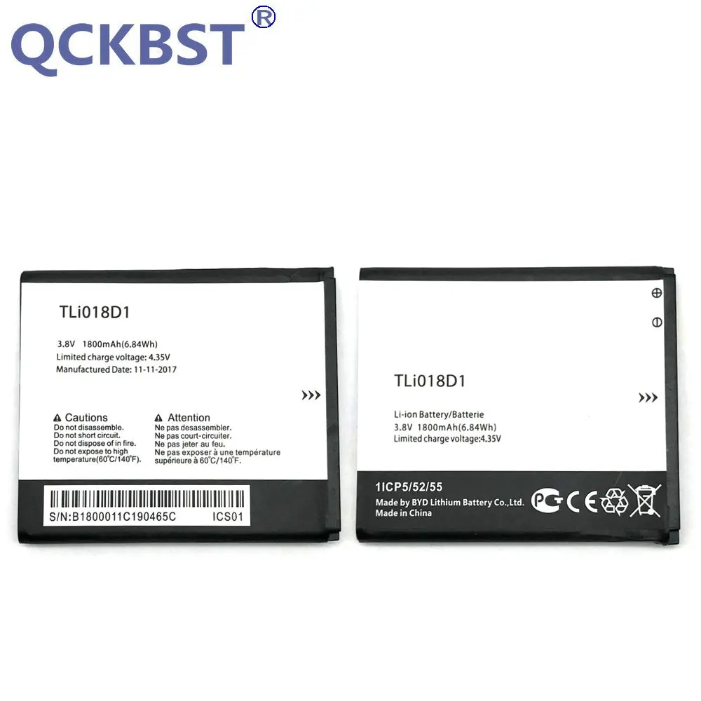 1 шт. 100% высококачественный аккумулятор TLi018D1 для Alcatel one touch D5 Dual 5038x Pop 3 5015D|battery for