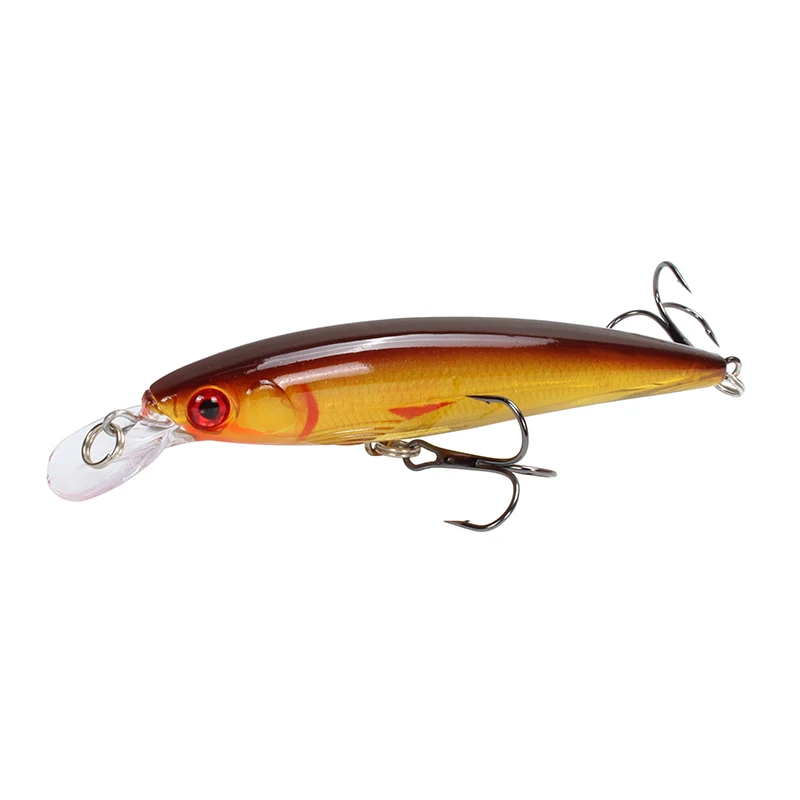F Amlucas Minnow Fishing Lure Laser Hard Bait 11cm 13.5g Floating Fishing Wobblers Crankbait 3D Eyes Swimbait Peche Fishing Tackle - Цвет: F