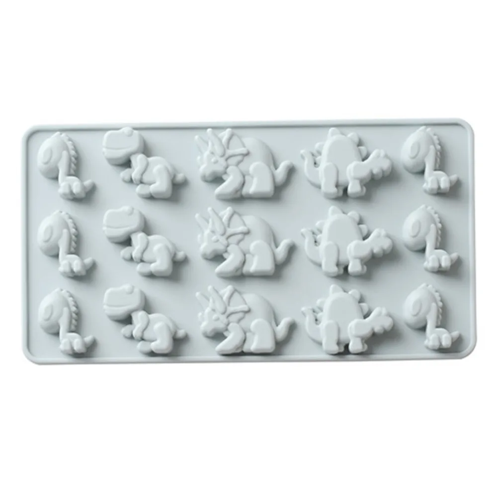 Силиконовая форма для шоколада симпатичная мультяшная 3D торта в виде динозавра