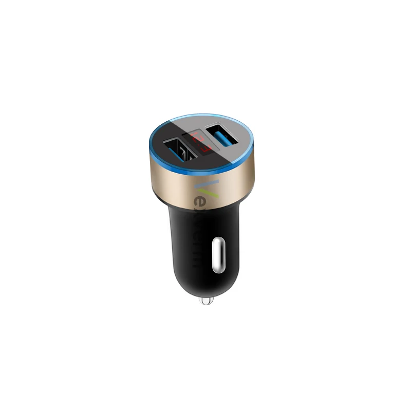 Двойной USB 3.1A автомобильное зарядное устройство 2 порта ЖК-дисплей Зажигалка на электропитании автомобильное зарядное устройство для iphone samsung xiaomi huawei и т. Д