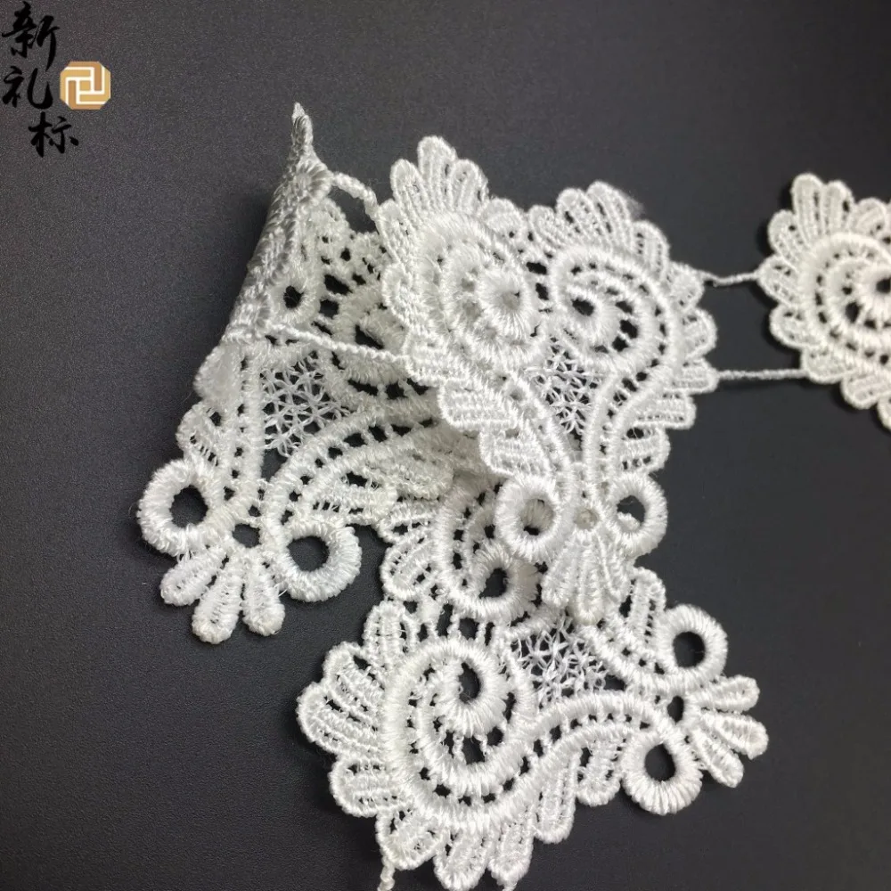 100 шт. кружевные воротники с аппликацией в форме сердца сетчатая отделка для