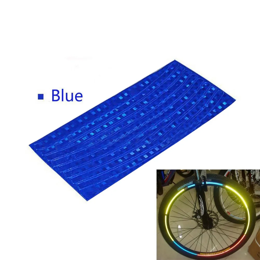 Обод колеса велосипеда светоотражающие наклейки с флуоресцентным велосипедом