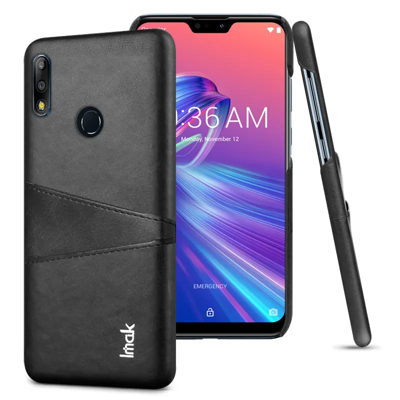 Card Black Для Asus ZB631KL чехол Imak Ruiyi серия светильник роскошный из искусственной кожи жесткий чехол для телефона для Asus Zenfone Max Pro M2 ZB631KL - Цвет: Card Black