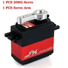 Бесплатная доставка 1 шт. JX PDI-6221MG 20 кг большой крутящий момент цифровой сердечный сервопривод для радиоуправляемого автомобиля гусеничный RC лодка вертолет RC модель