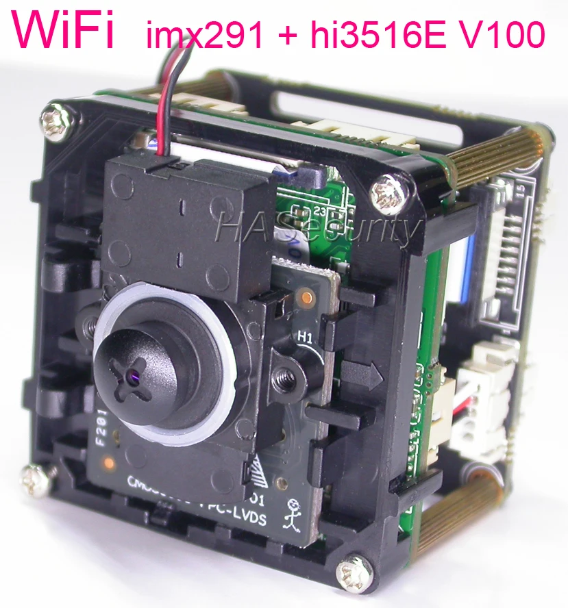 WiFi 3 7 мм объектив H.264/H.265 1/2. 8 &quotsony STARVIS IMX291 CMOS сенсор + Hi3516EV100 CCTV IP камера Модуль