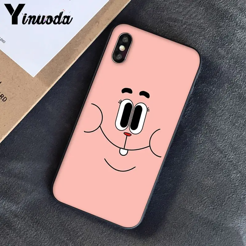Yinuoda удивительный мир Gumball gumball новое поступление черный чехол для телефона iPhone 8 7 6 6S 6Plus 5 5S SE XR X XS MAX Coque