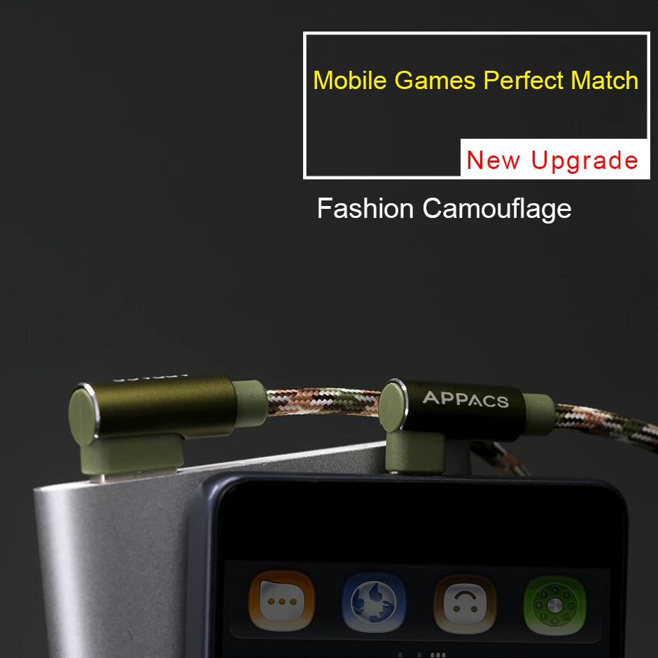 APPACS USB-C кабель 2.4A Type-C быстрое зарядное устройство синхронизации данных 90