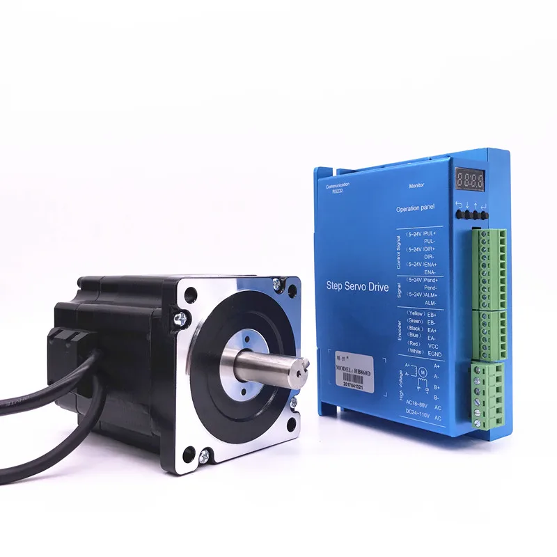 

stepper motor driver cnc control 86HB250-80B+HB860D Nema 86 Hybbrid closed loop 2-phase 4.5N.m