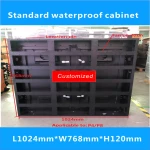 Светодиодный Стандартный водонепроницаемый шкаф/L960xW800xH120mm/светодиодный уличный и закрытый светодиодный дисплей