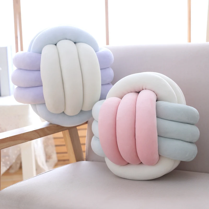 1 шт. 30 см Kawaii многоцветная китайская плюшевая подушка с узлом мягкая красочная мягкая мультяшная игрушка украшение дома диван кукла подушка