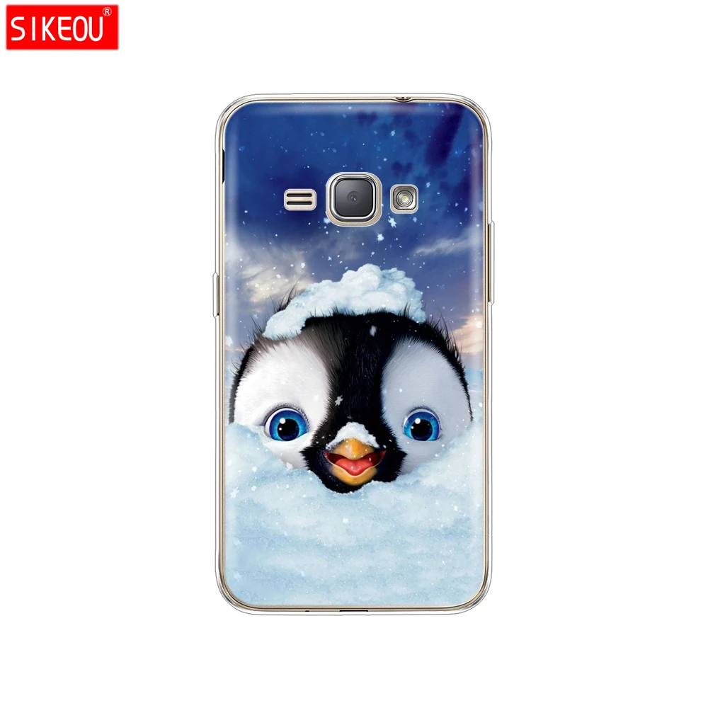12098 Мягкий ТПУ чехол для Samsung Galaxy J1 J120 J120F SM-J120F задняя крышка 360 полная защитная Печать Прозрачный чехол цветок - Цвет: 12098