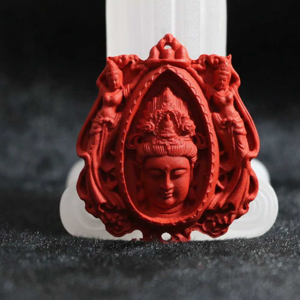 High Quality synthetic red cinnabar carved pictures blessing Lucky Pendants free shipping hot sale diy jewelry B813|jewelry sign|jewelry gift boxes