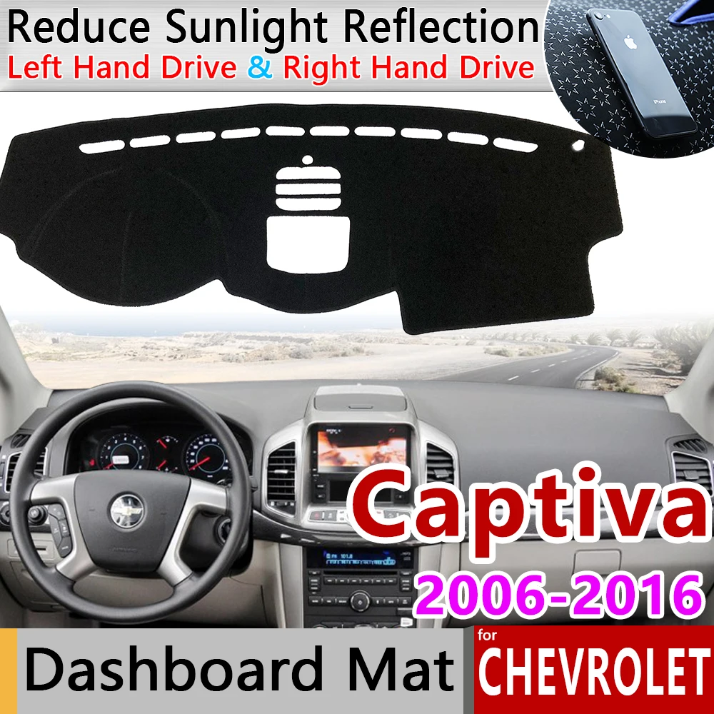 Для Chevrolet Captiva 2006 ~ 2018 Holden Daewoo Winstorm Противоскользящий коврик для приборной панели