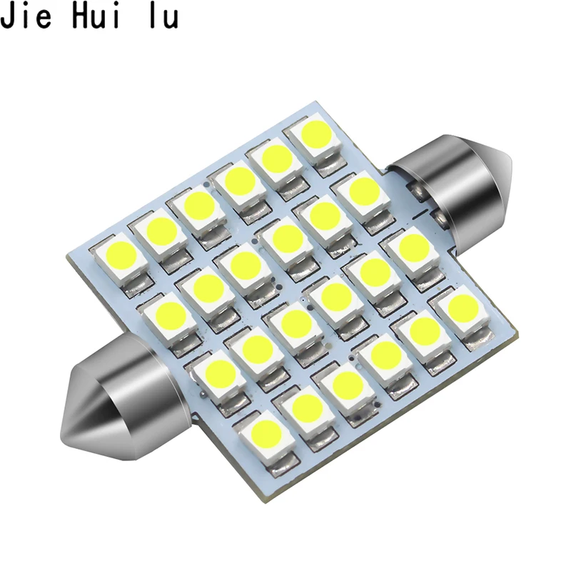 31 мм 36 мм 39 мм 41 мм гирлянда 12 SMD 24 светодиодный 3528 Светодиодный светильник C5W C10W автомобильный купольный светильник авто внутренняя карта крыша лампа для чтения DC12V белый