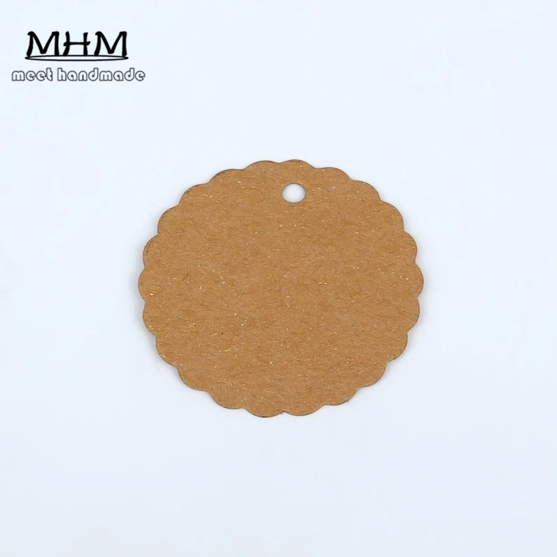 Бирки из крафт-бумаги 100 шт. самодельные Пустые бирки закладки фотография