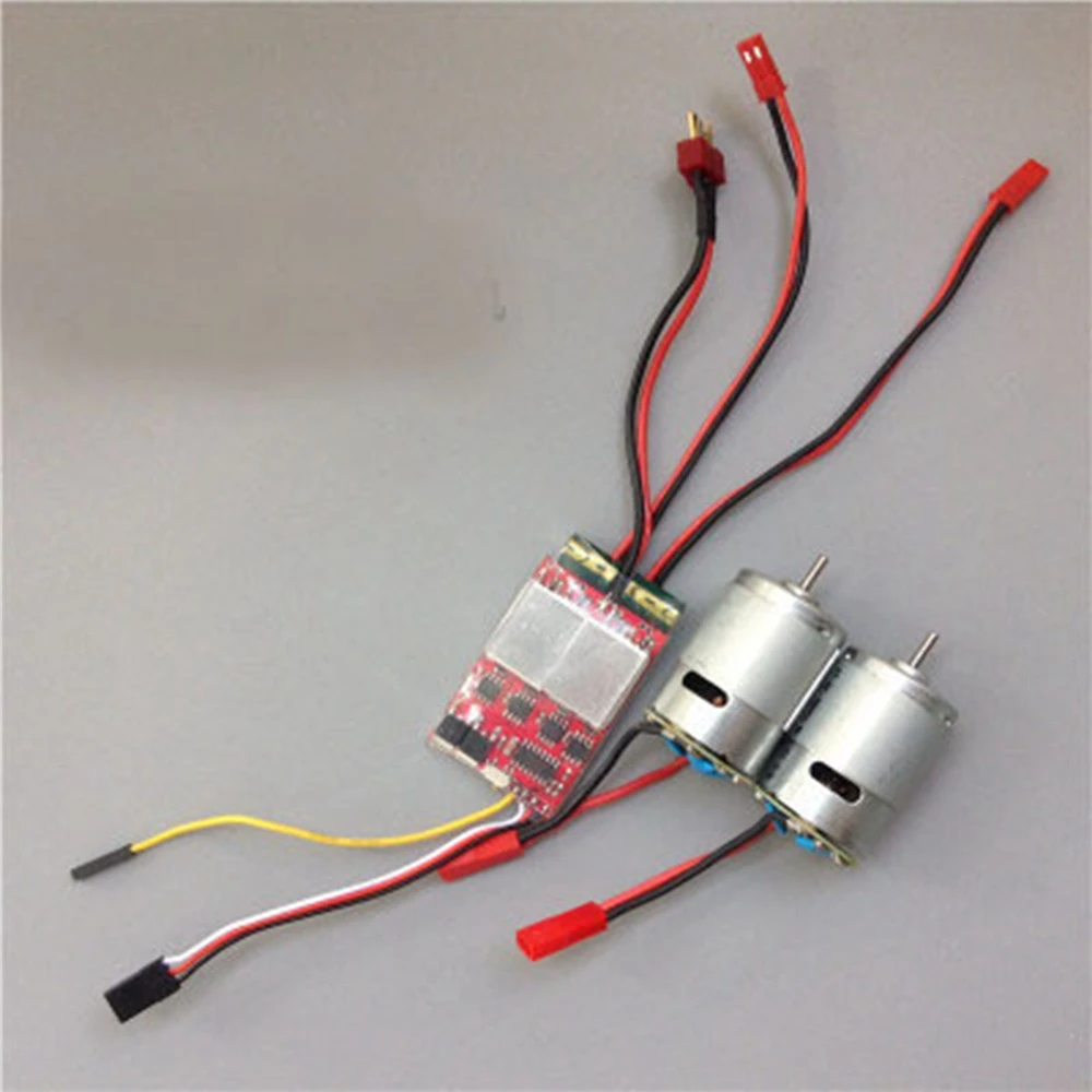 20A x 2 двунаправленный матовый ESC двойной способ ESC электронный регулятор с высокой скоростью 380 двигатель для RC DIY автомобилей/лодки запчасти