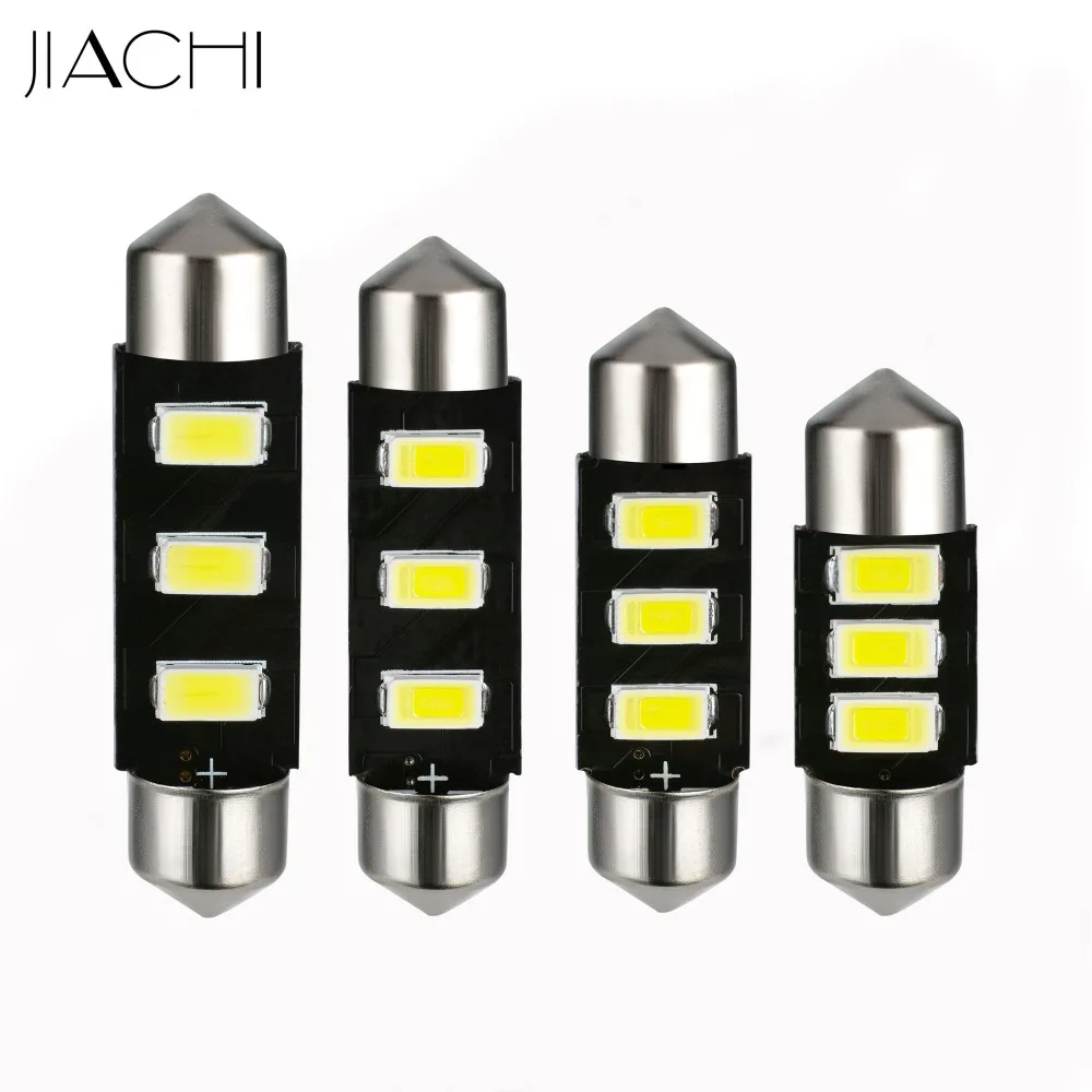 Светодиодный светильник JIACHI C5W для автомобиля 10 шт. 41 мм 39 36 31 5730 SMD 3 светодиодный