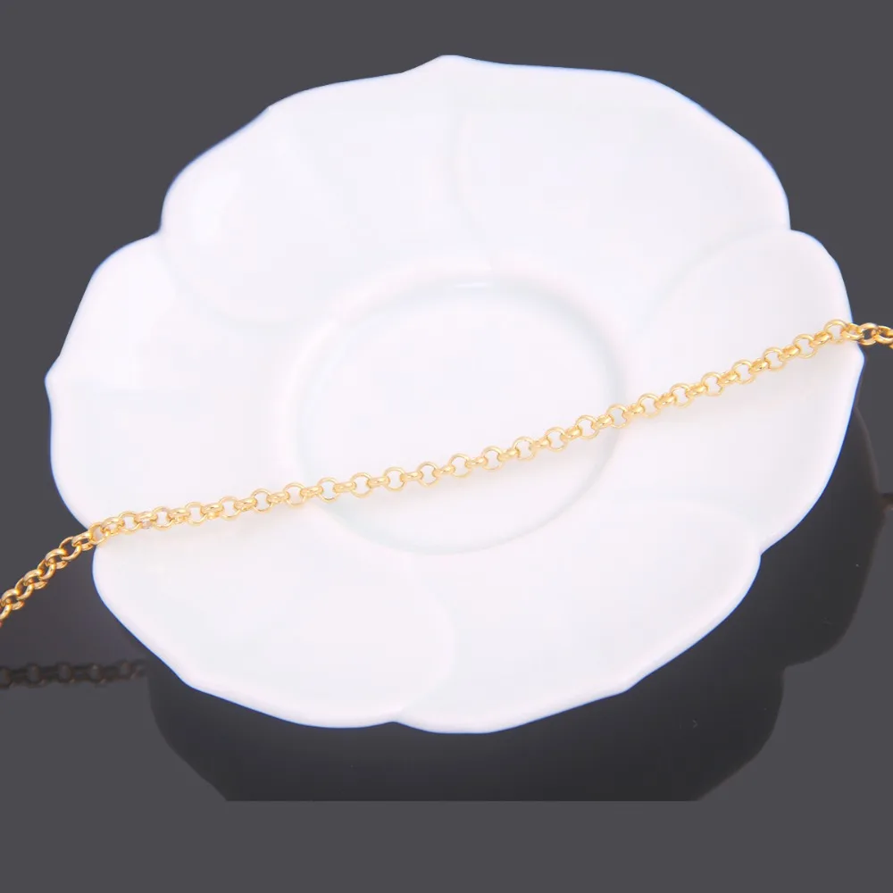 LAKH Korea edition fashionable sells cable chain Electroplating 24-k men's and women's simple necklace | Украшения и