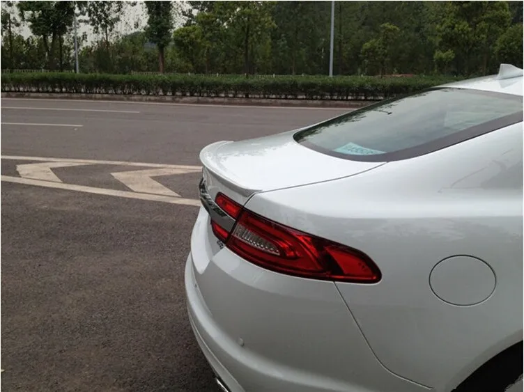 Неокрашенный ПУ Спойлеры ABS заднего крыла автомобиля спойлер багажника для JAGUAR XF 2013 быстрая EMS