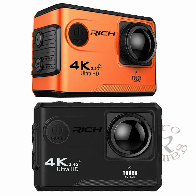 4K/24fps Спортивная Экшн камера WiF UHD 2 &quotсенсорный экран 1080P видеокамера