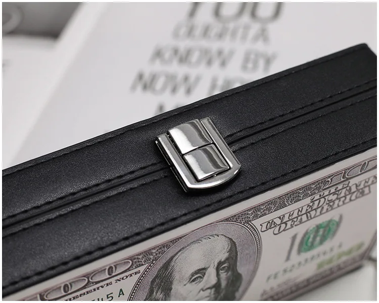 Fashion Dollar Pattern Box Design Pu Leather Women Daily Clutch Bag Chain Purse Shoulder Bag Tote Ladies Handbag Crossbody Bag