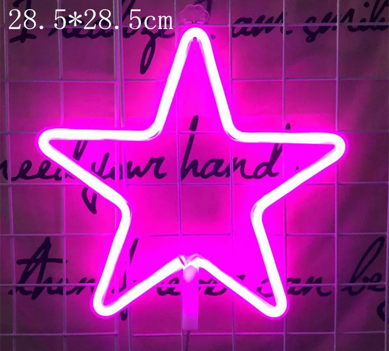 Цветной неоновый светодиодный светильник неоновая лампа для праздника