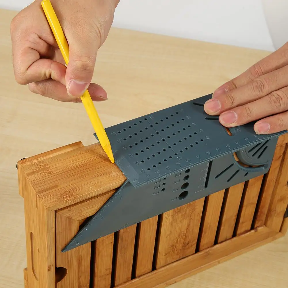 Новинка 2019 пластиковая деревообрабатывающая 3D угловая линейка Woodcraft Scriber T type