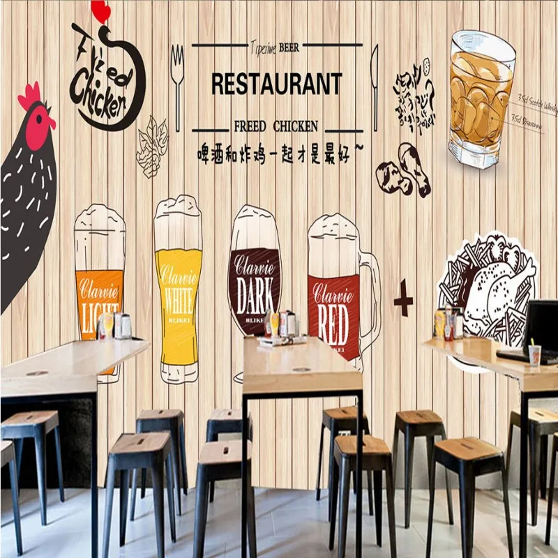 Обои 3d на заказ в европейском и американском стиле ручная роспись деревянное