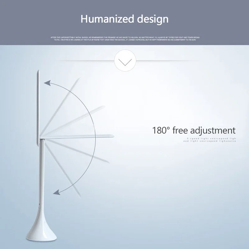 Современный светодиодный настольный светильник сенсорный выключатель