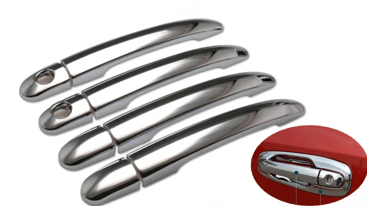Высококачественная хромированная накладка на дверные ручки автомобиля с 2