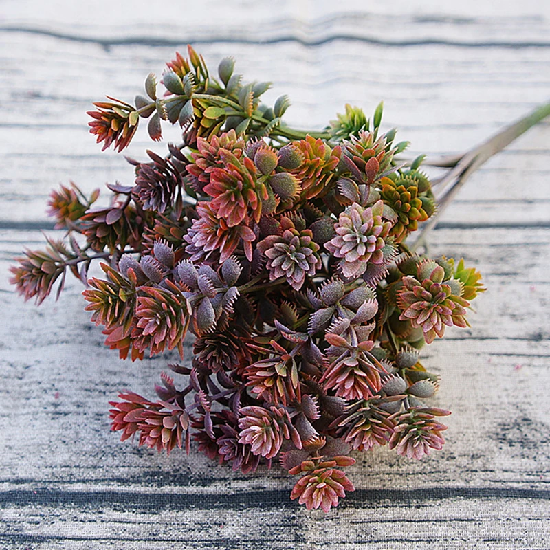 Мини цветы зеленое искусственное растение эвкалипта пластиковые листья трава