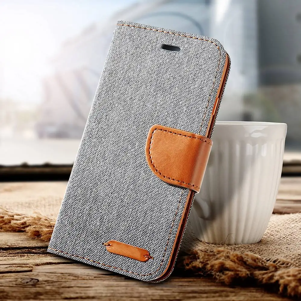 Чехол-книжка DR. Чехол для iPhone 6 6s 7 Plus чехол-сумка чехол из джинсовой ткани