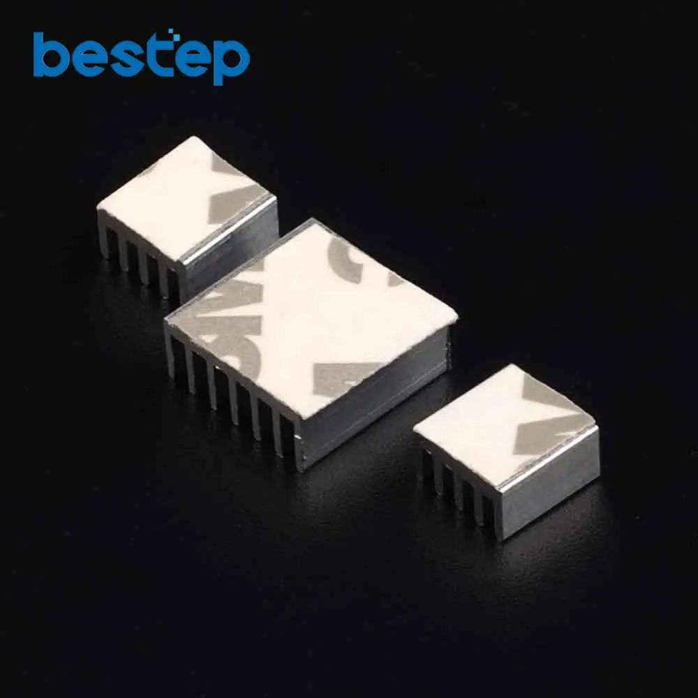 3 шт./лот для радиатора Raspberry Pi 2 B радиатор из чистого алюминия набор радиаторов с