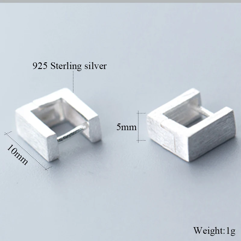 Матовые u образные маленькие серьги кольца для женщин однотонные из