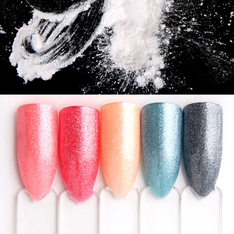 1 г сияющая русалка белый дизайн ногтей блестящая пудра Пыль бриллиантовый