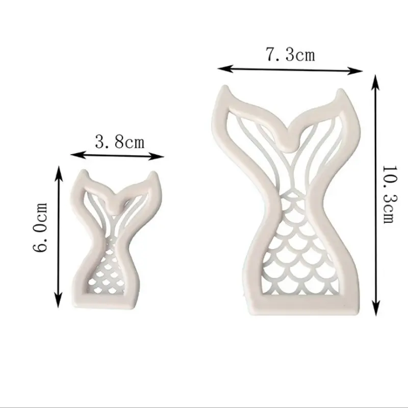 Форма для торта рыбий хвост модель высечка кухонная форма выпечки русалка сахар