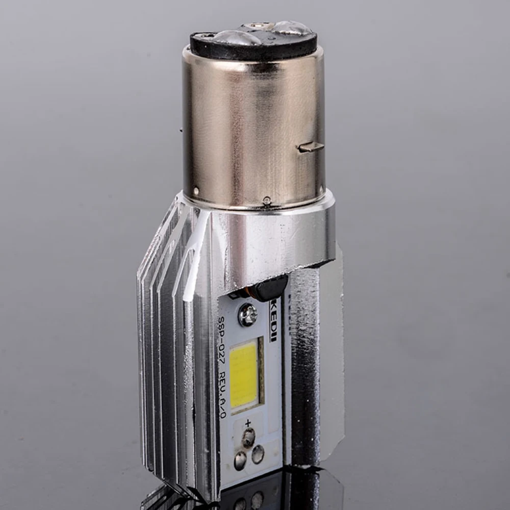 Светодиодная мотоциклетная Передняя светильник Скутер лампы H6 Led Ba20d 6000k ATV мото