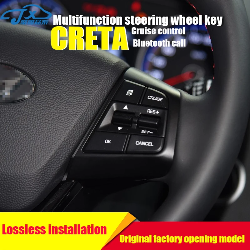 Для hyundai CRETA круиз контроль многофункциональный руль ключ Bluetooth управление громкостью вызова