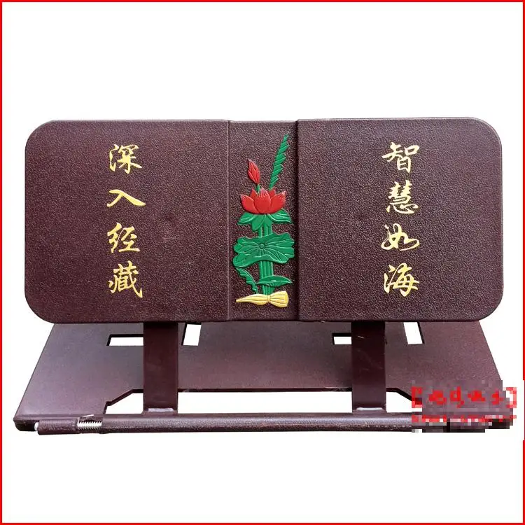 Буддийский монах Большая складная книжная полка буддизм воодушевляющие Писания