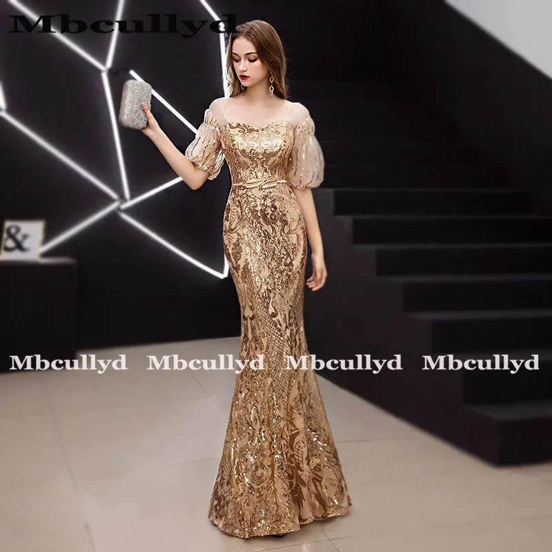 Mbcully сексуальные блестящие африканские девушки золотые платья русалки для