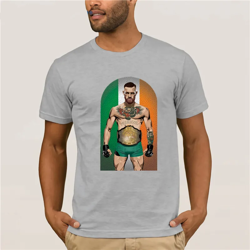 Мужская футболка бренд Conor Mcgregor забавная витражная серия McGregor крутая модная