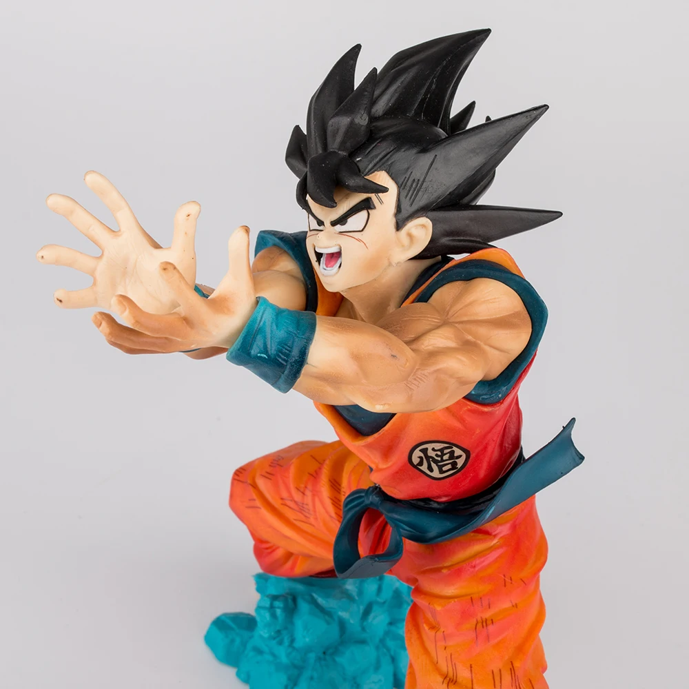 Аниме Драконий жемчуг Z Сон Гоку фигурки Ударная Волна Супер Saiyan Сон Гоку Драконий жемчуг ПВХ фигурка модель игрушки Brinquedos 17 см