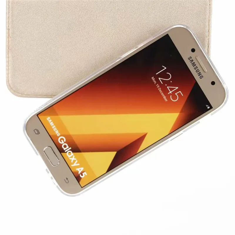Магнитный кожаный чехол-бумажник CBL 2 в 1 для Samsung A3 A5 A6 A7 A8 2017 2018 ультратонкий